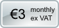 €3.00 per Month